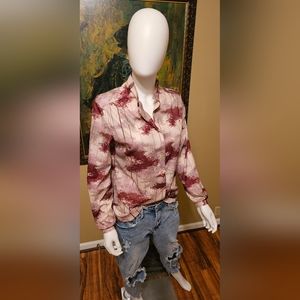 Vintage Pink Long Sleeve Shirt Size M